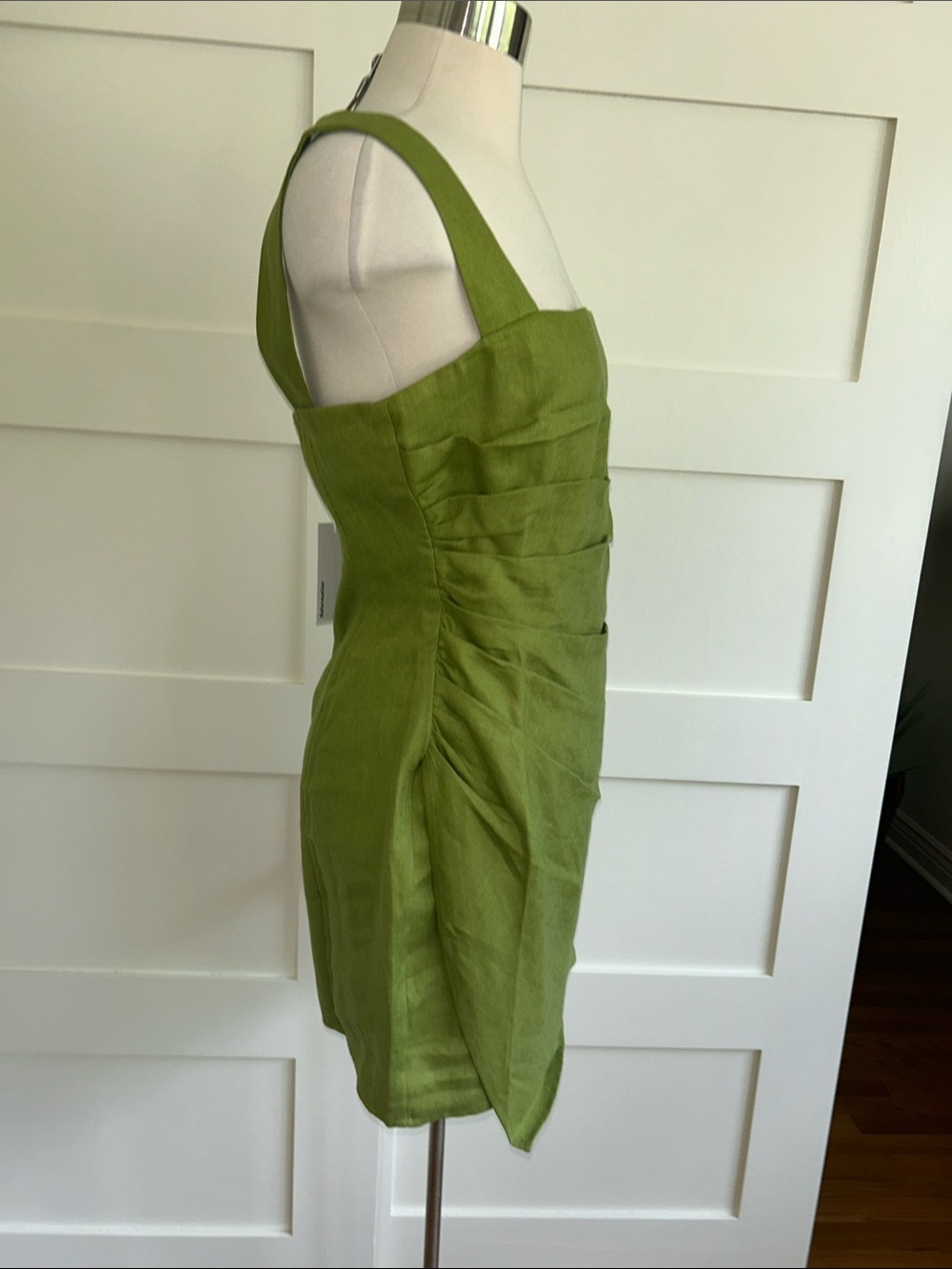 Reformation - Kerrigan linen Square-Neck Mini Dress - Picture 5 of 9